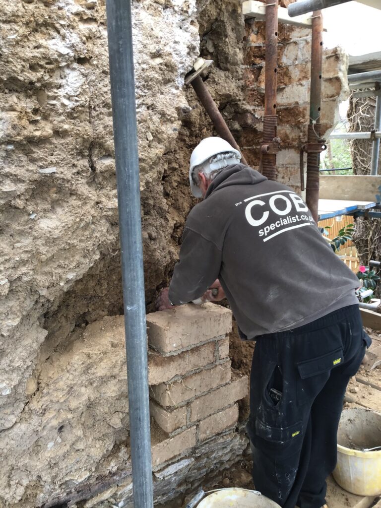 cob repairs in Cornwall cob repairs in Devon cob specialist in the UK